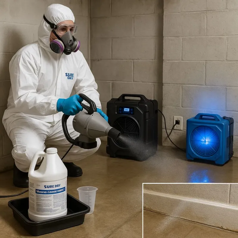 Sanitization and Odor Removal process in Oakdale, NY