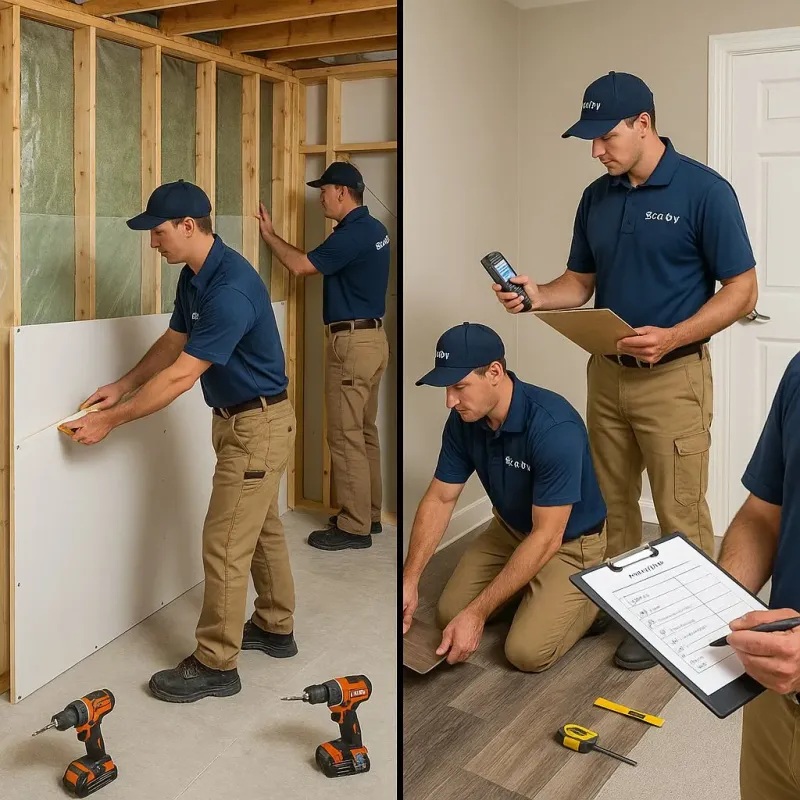 Repairs and Reconstruction process in Oakdale, NY